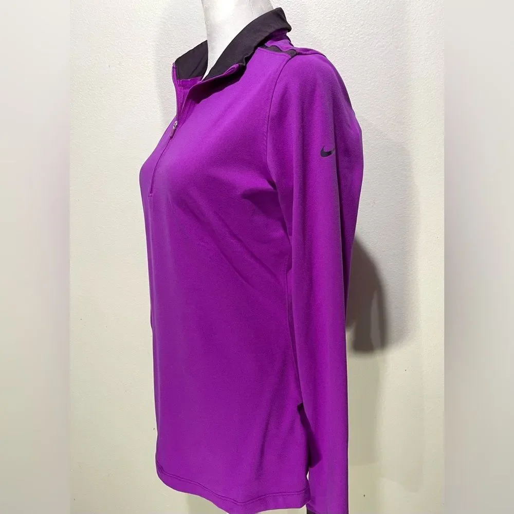 Nike Dri Fit performance sweater purple long sleeve women’s M